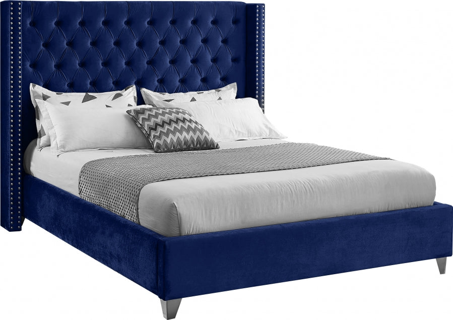 Velevt Tufted Aiden Bed