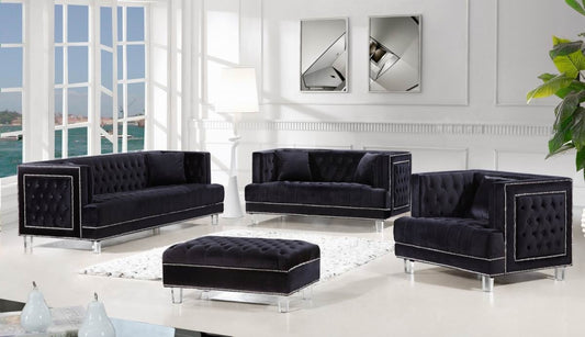 Lucas Velvet 2pc Sofa & Loveseat Set