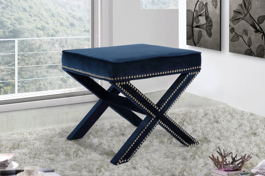 Nixon Velvet Ottoman Bench