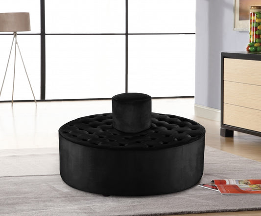 Velvet Roundabout Ottoman