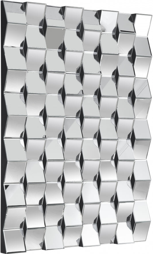 Glam Silver Rec. Wall Décor Mirror