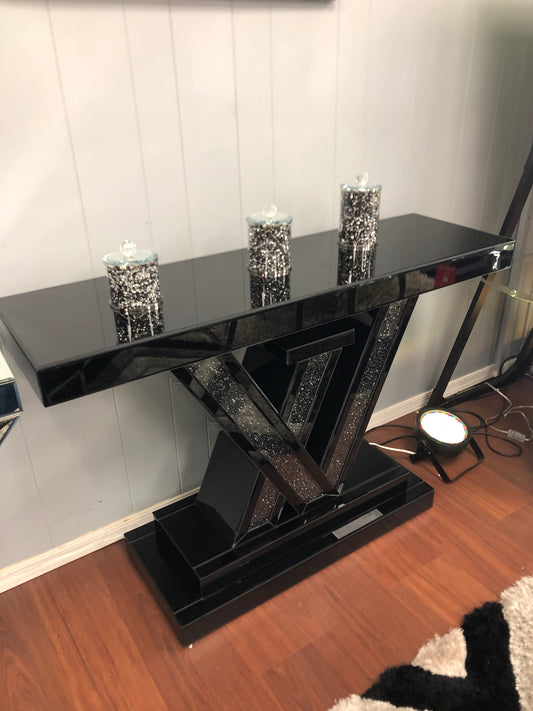 NEW LV BLACK EDITION MIRRORED CONSOLE TABLE!