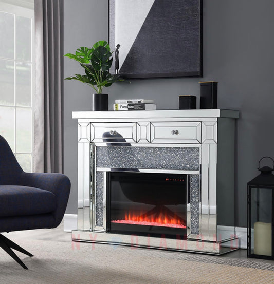 Philly Mirrored Fireplace
