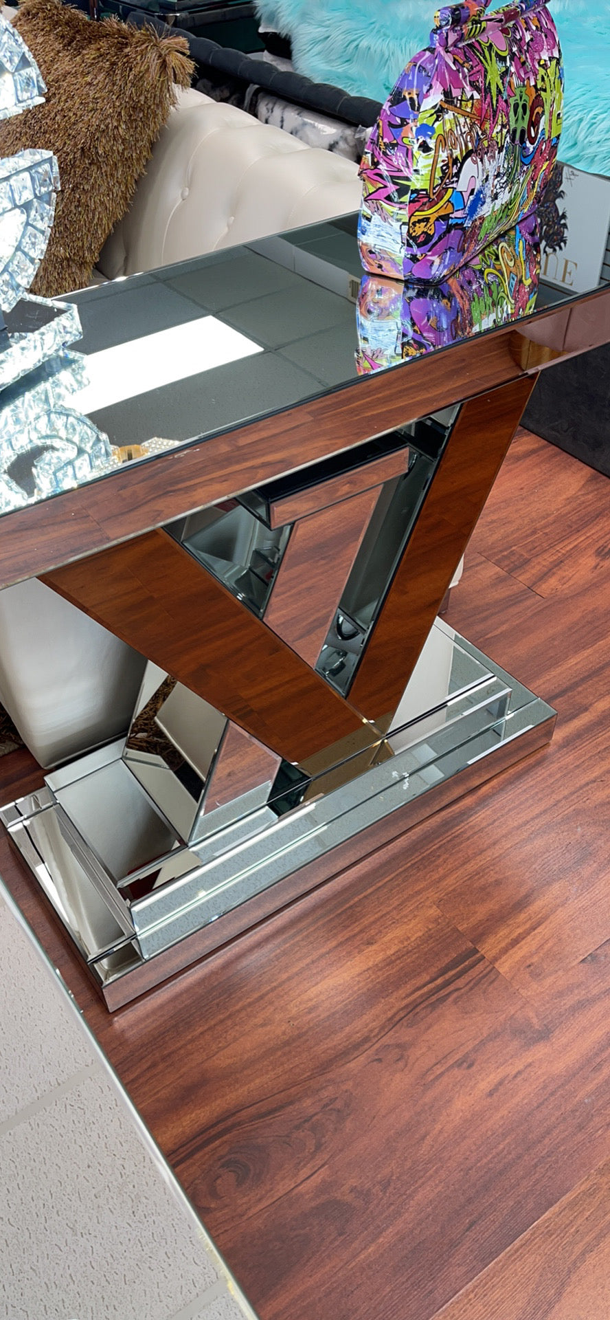 LV Rose Gold Console Table