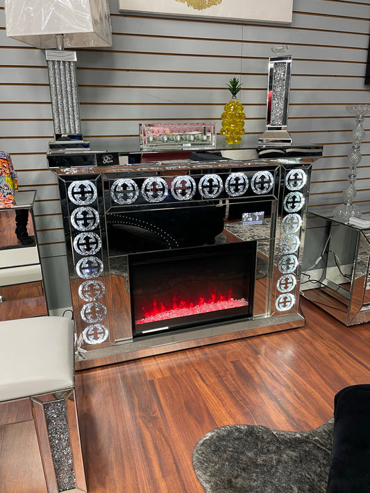 GG Mirrored Bluetooth Fireplace