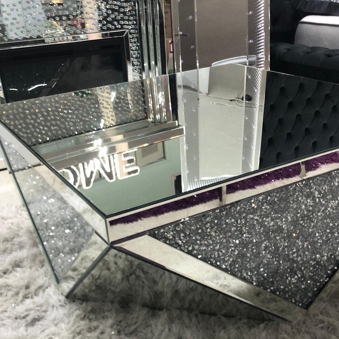 Glam Mirrored Occasional Table π