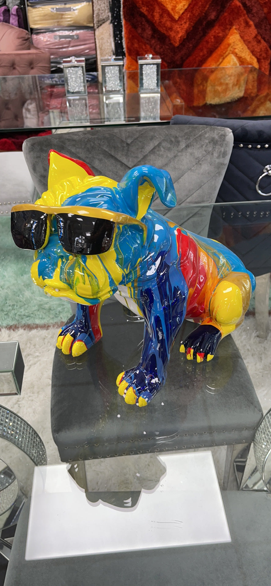 Glam style Abstract Dog Center Piece