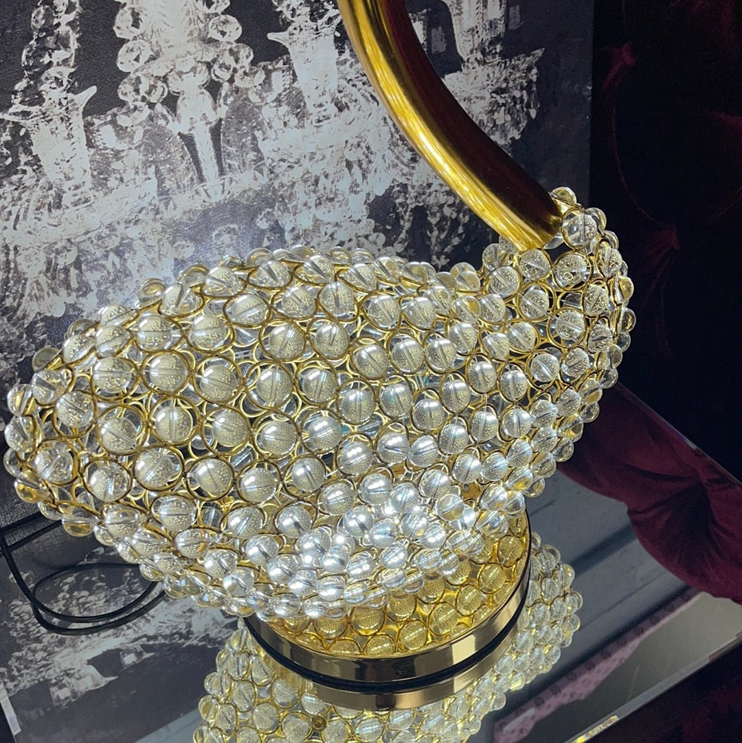 Crystal Swan Lamp