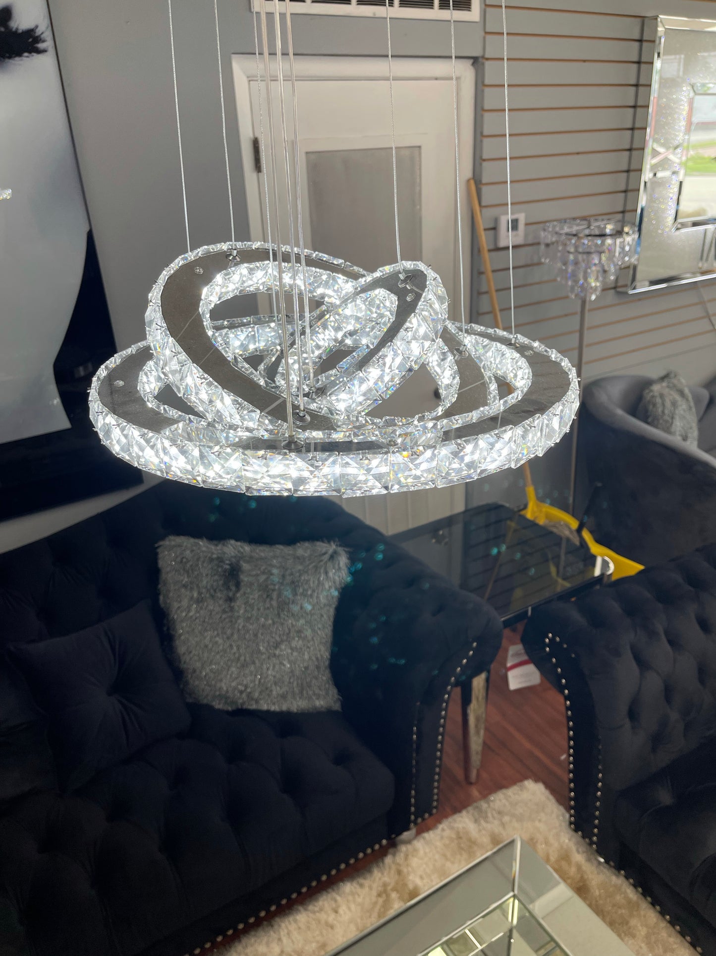 Glam style LED chandelier!