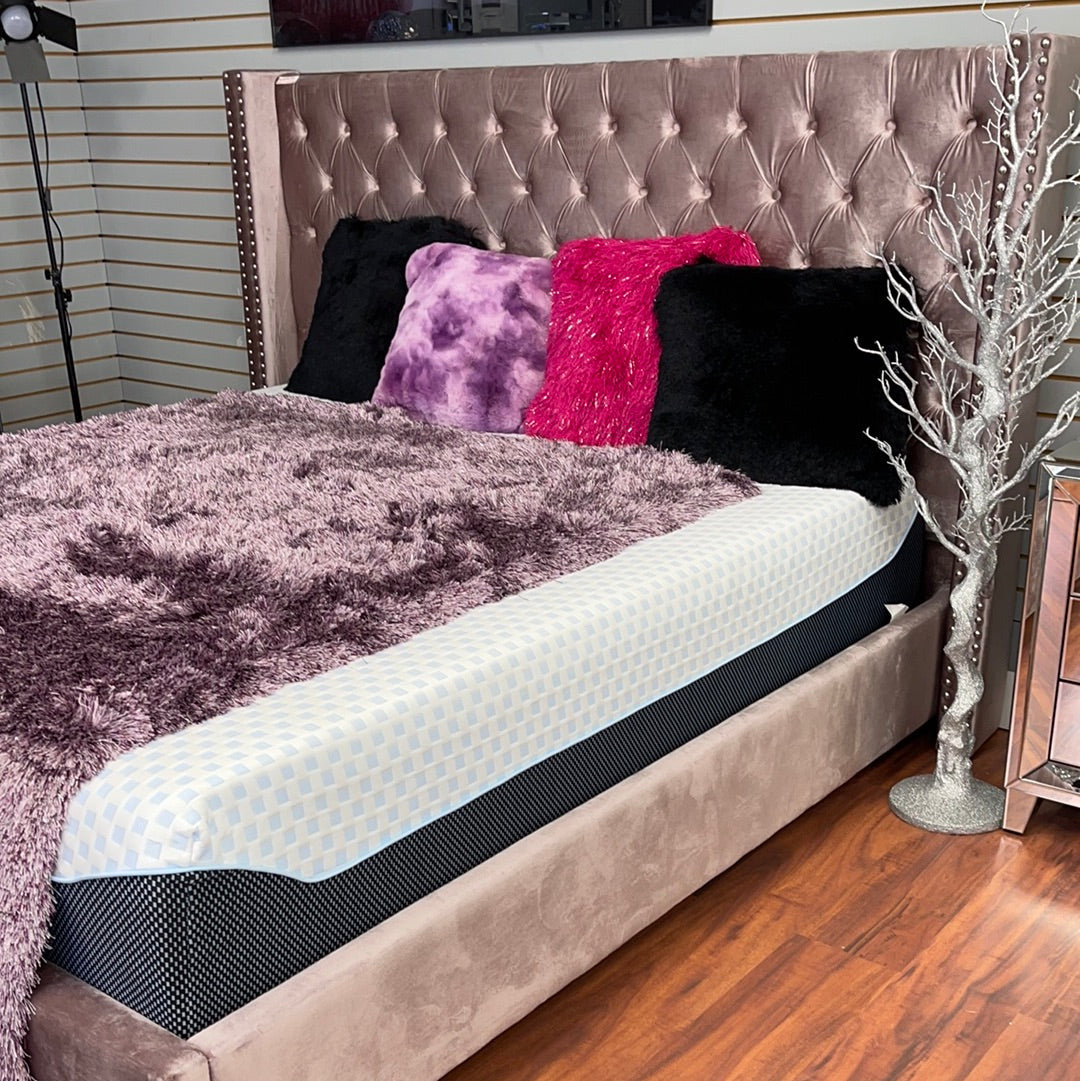 Glam Tufted King Size Bed