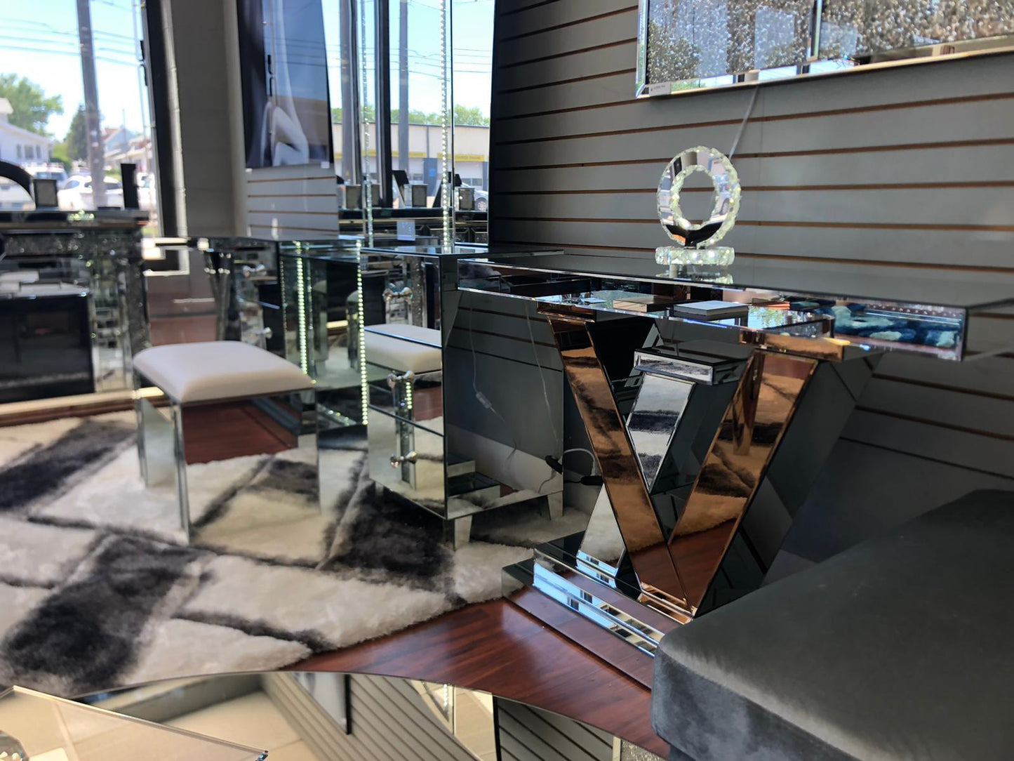 LV Rose Gold Console Table