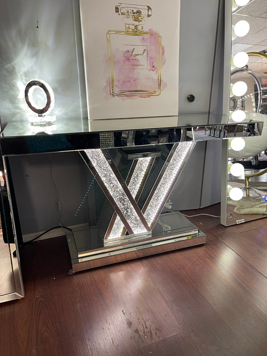 Viva Mirrored LED Console Table