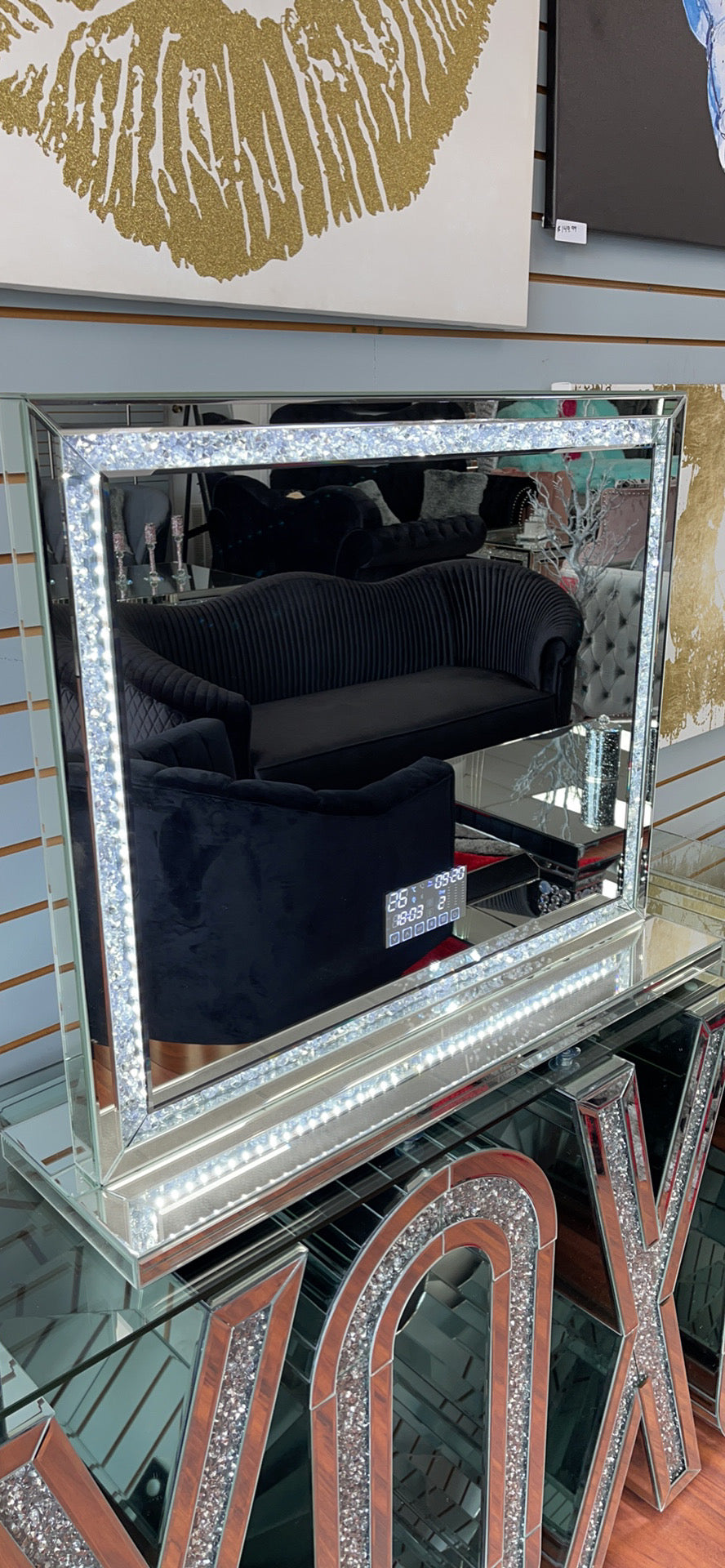 Bluetooth Vanity Mirror w/Crushed 💎s