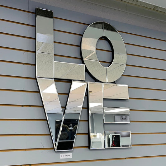 Love Mirrored Wall Decor