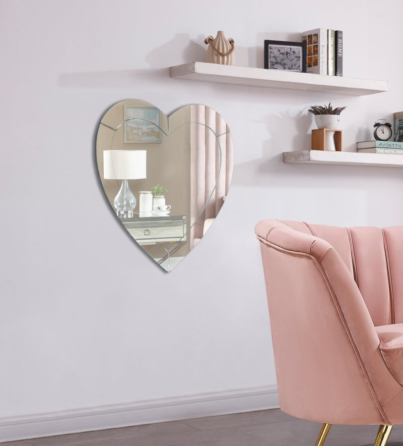 Mirrored Heart Wall Décor