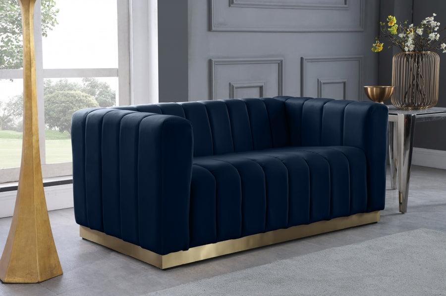 Marlon Velvet Loveseat