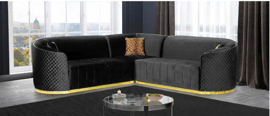Queens Black Sectional