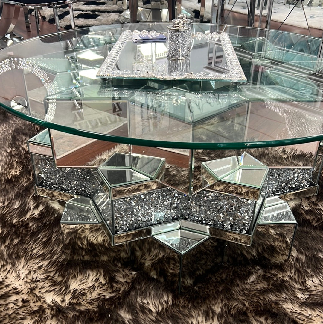 Glam Mirrored Coffee Table